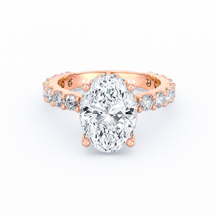 Olivia | 3ct Oval Cut Basket Setting Engagement Ring