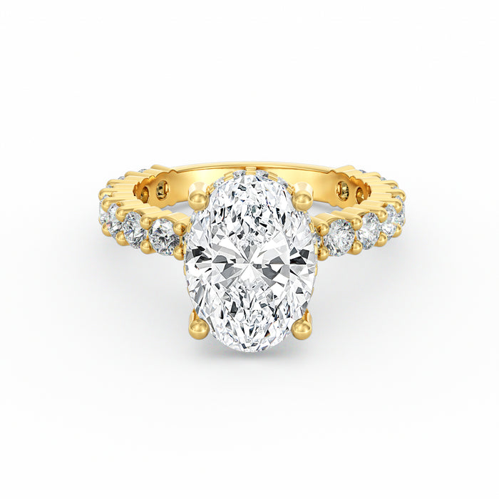 Olivia | 3ct Oval Cut Basket Setting Engagement Ring