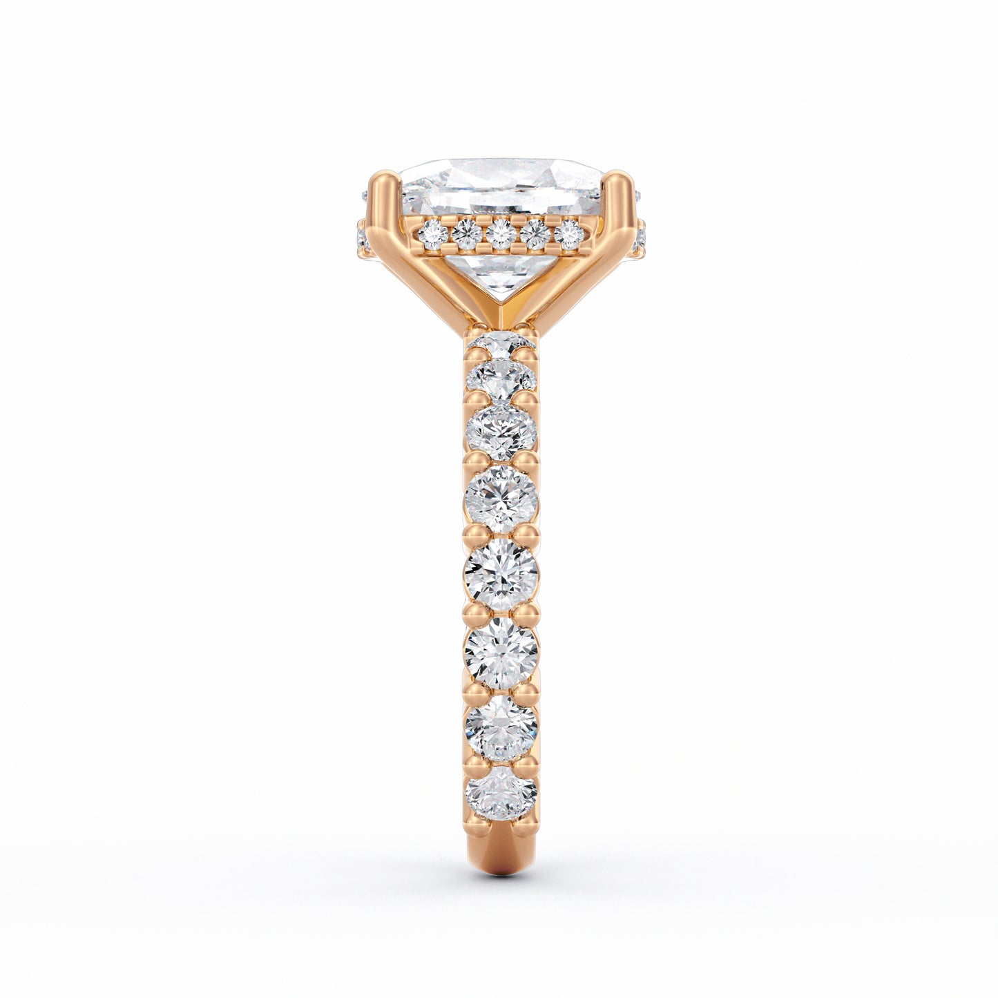 Olivia | 3ct Cushion Cut Basket Setting Engagement Ring