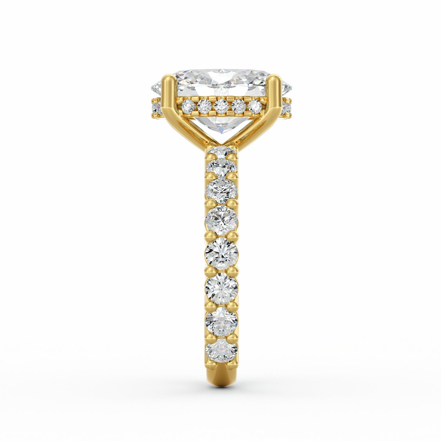 Olivia | 3ct Oval Cut Basket Setting Engagement Ring