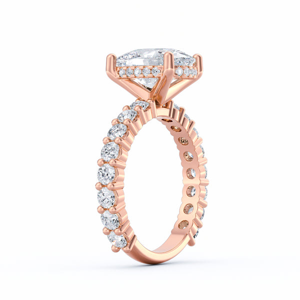 Olivia | 3ct Cushion Cut Basket Setting Engagement Ring alternate