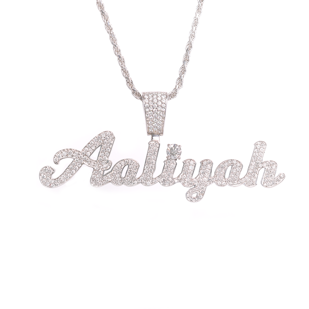 Aaliyah Pendant 10K White Gold