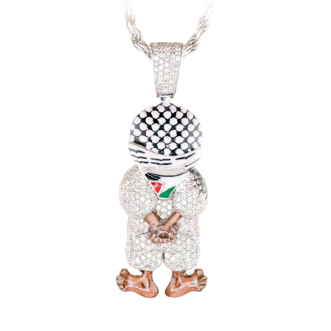 Handala Enamel Pendant