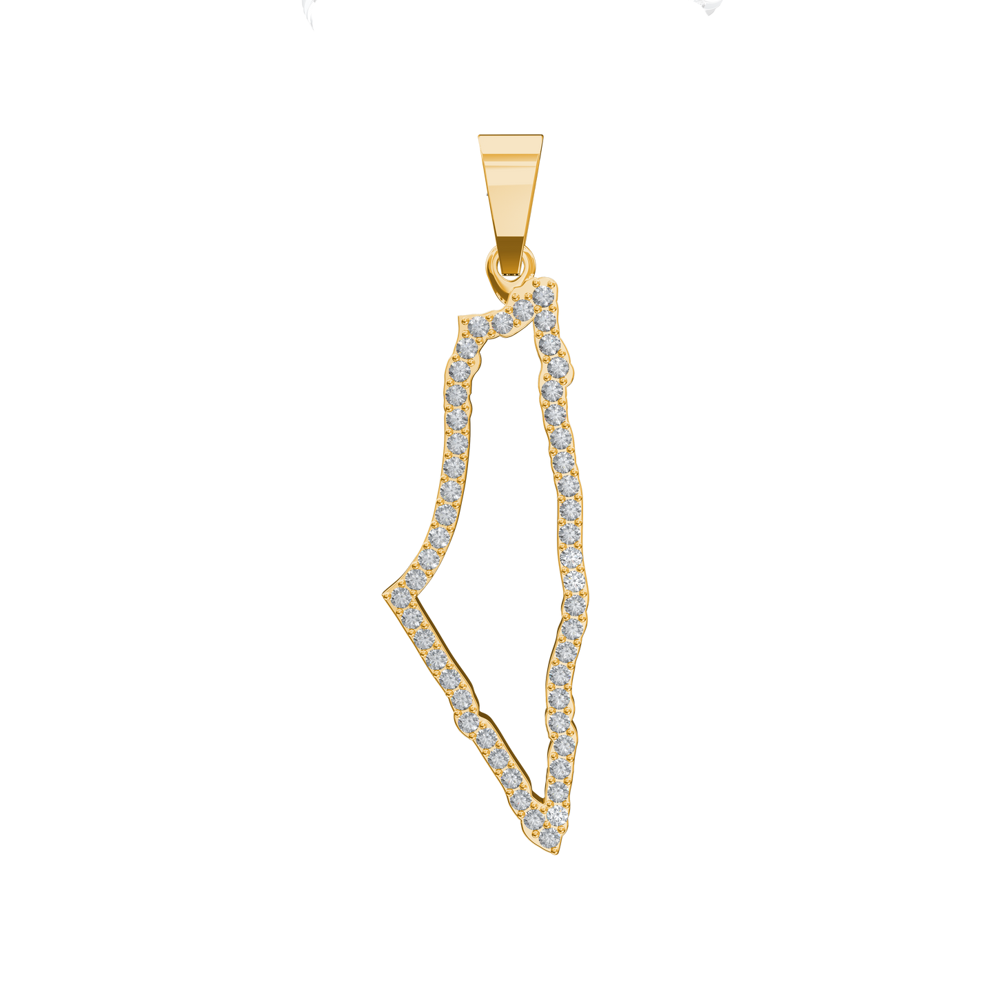 Palestine Silhouette Pendant Large