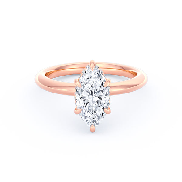 Sienna | 2ct Marquise Cut Hidden Halo Engagement Ring alternate