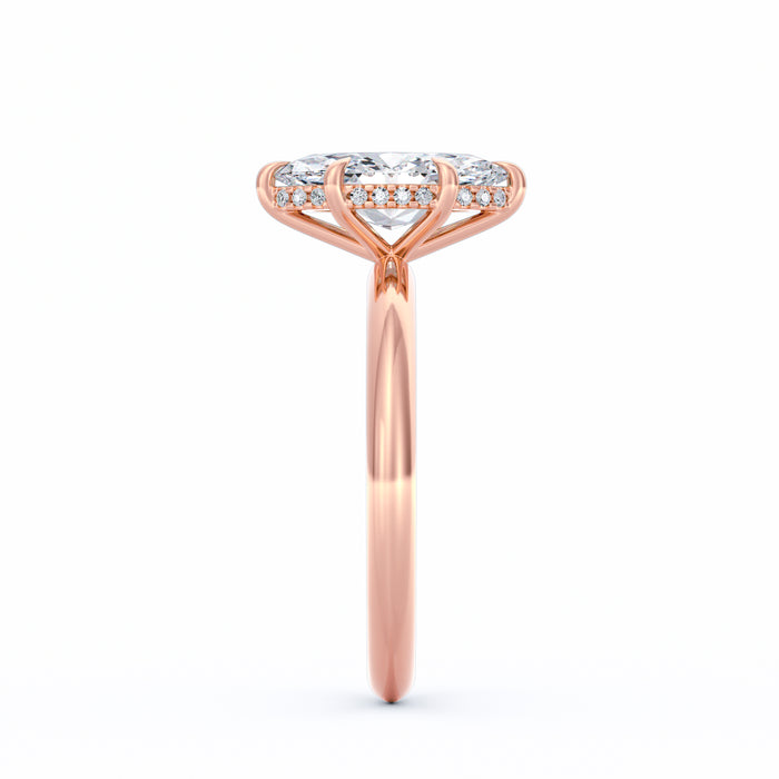 Sienna | 2ct Marquise Cut Hidden Halo Engagement Ring