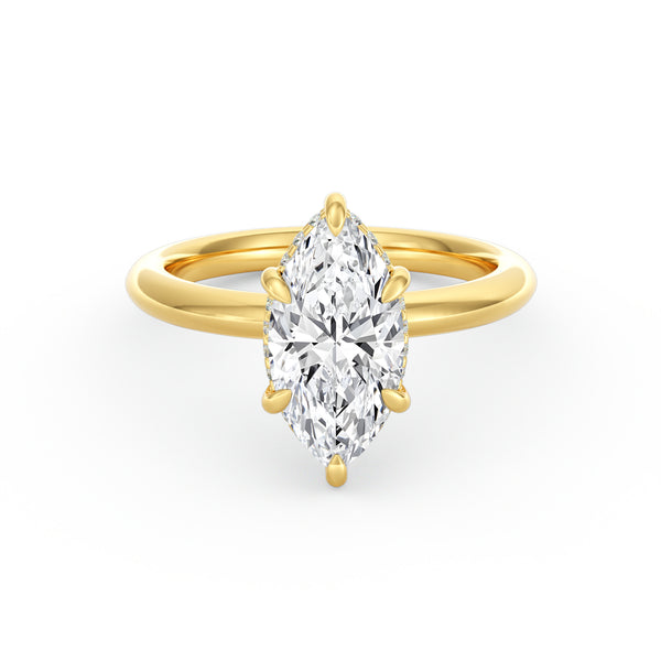 Sienna | 3ct Marquise Cut Hidden Halo Engagement Ring