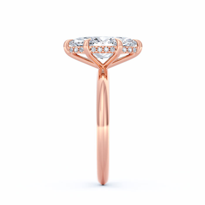 Sienna | 3ct Marquise Cut Hidden Halo Engagement Ring
