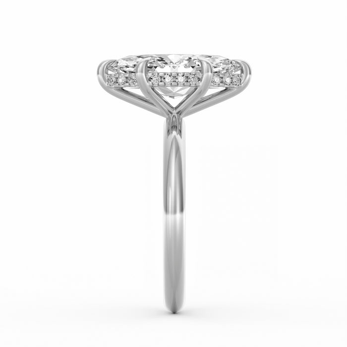 Sienna | 4ct Marquise Cut Hidden Halo Engagement Ring
