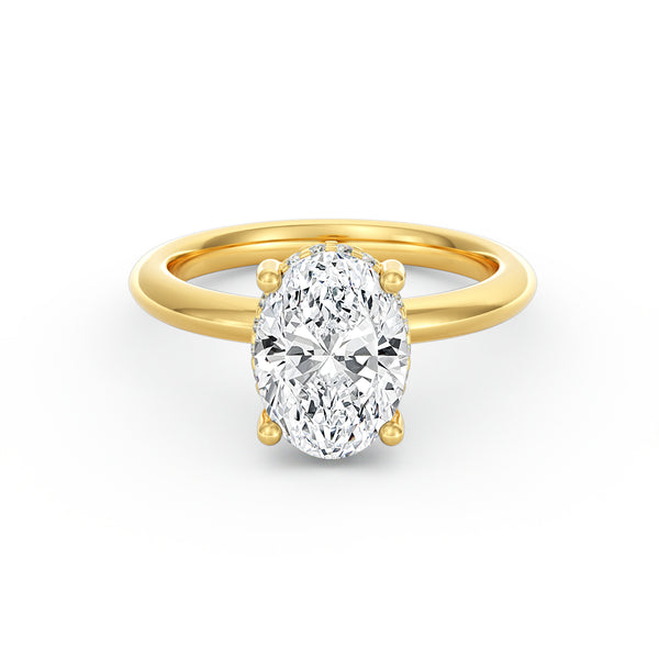 Sienna | 2ct Elongated Cushion Cut Hidden Halo Engagement Ring