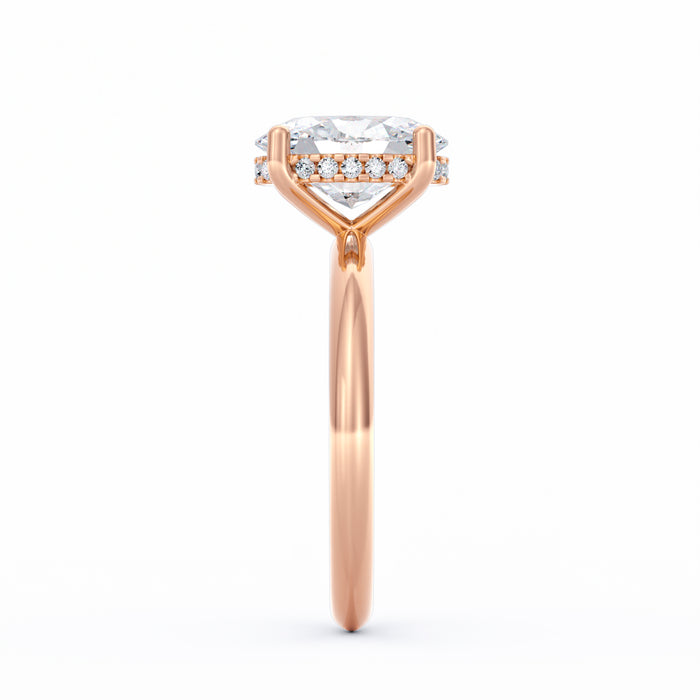 Sienna | 2ct Oval Cut Hidden Halo Engagement Ring