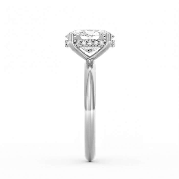 Sienna | 2ct Elongated Cushion Cut Hidden Halo Engagement Ring