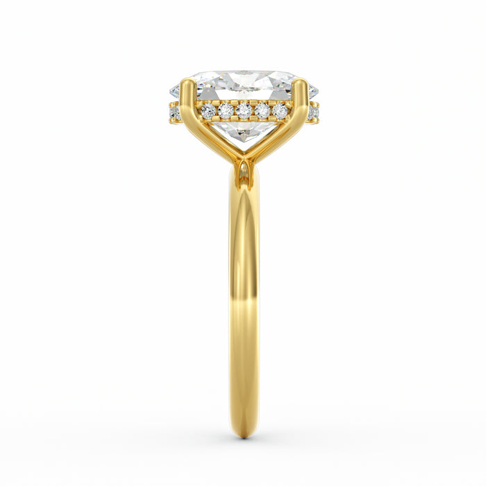 Sienna | 3ct Oval Cut Hidden Halo Engagement Ring