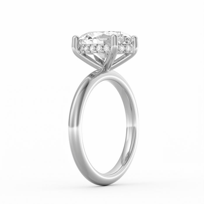 Sienna | 3ct Oval Cut Hidden Halo Engagement Ring