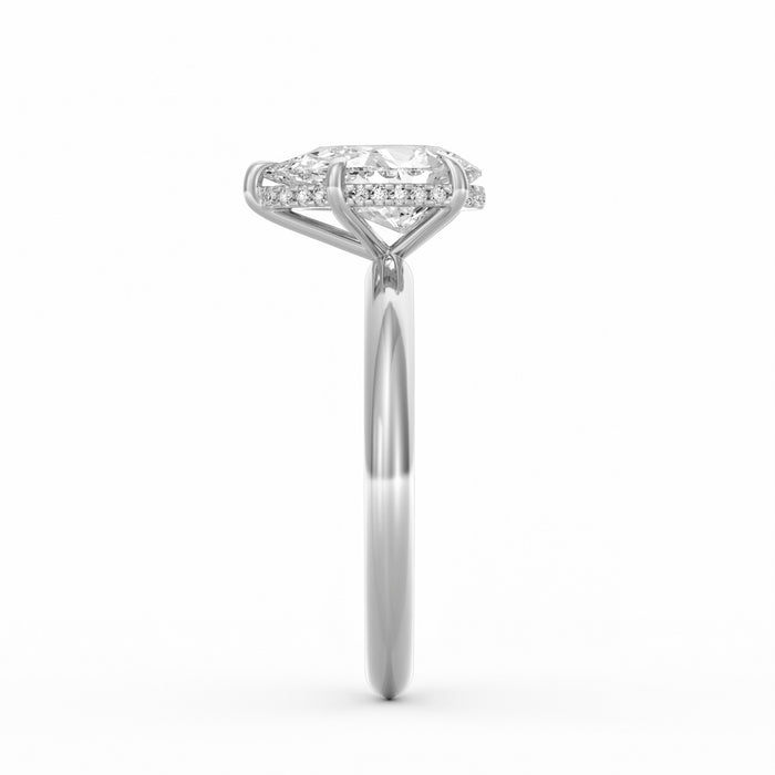 Sienna | 2ct Pear Cut Hidden Halo Engagement Ring