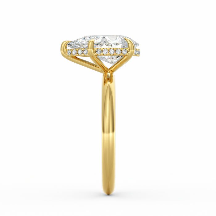 Sienna | 3ct Pear Cut Hidden Halo Engagement Ring