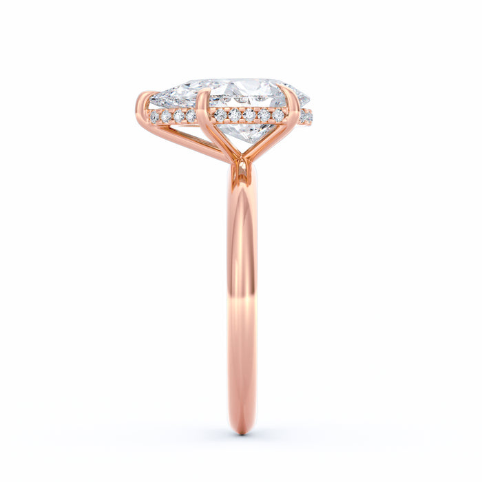 Sienna | 3ct Pear Cut Hidden Halo Engagement Ring