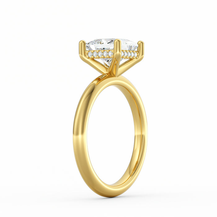 Sienna | 2ct Princess Cut Hidden Halo Engagement Ring