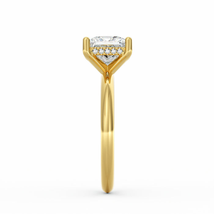 Sienna | 2ct Princess Cut Hidden Halo Engagement Ring
