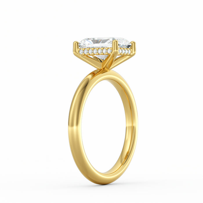 Sienna | 2ct Radiant Cut Hidden Halo Engagement Ring