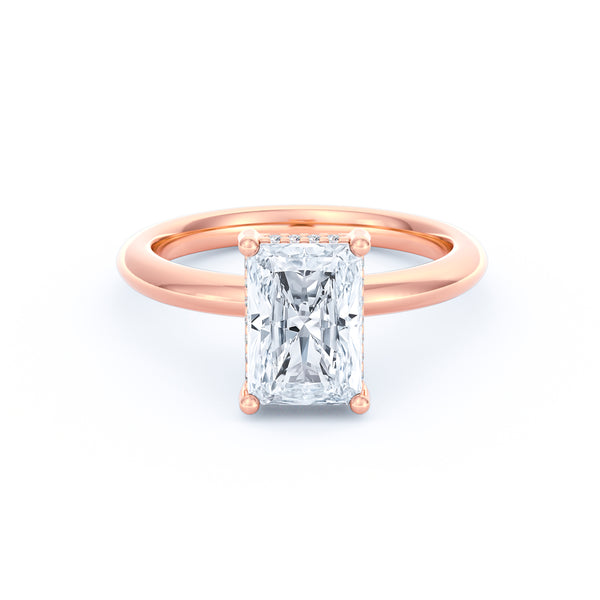 Sienna | 2ct Radiant Cut Hidden Halo Engagement Ring alternate