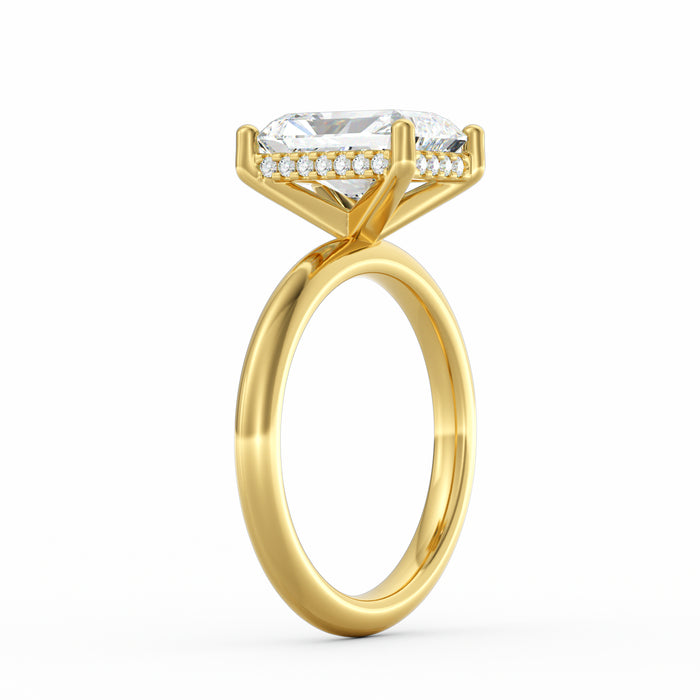 Sienna | 3ct Radiant Cut Hidden Halo Engagement Ring