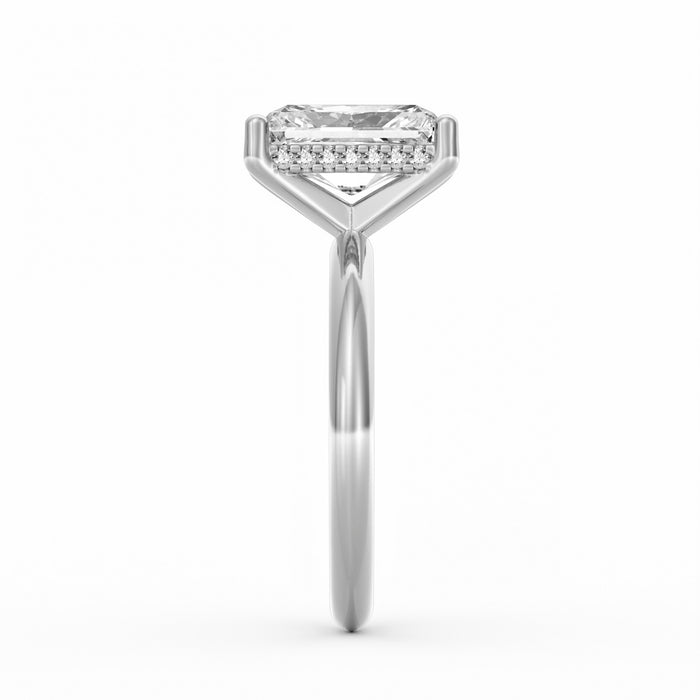 Sienna | 3ct Radiant Cut Hidden Halo Engagement Ring