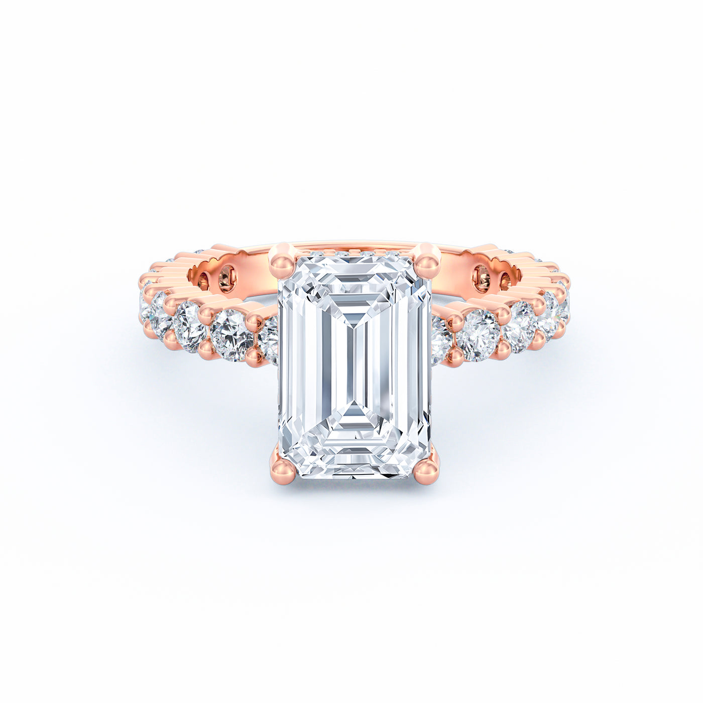 Olivia | 3ct Emerald Cut Basket Setting Engagement Ring