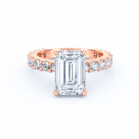 Olivia | 3ct Emerald Cut Basket Setting Engagement Ring