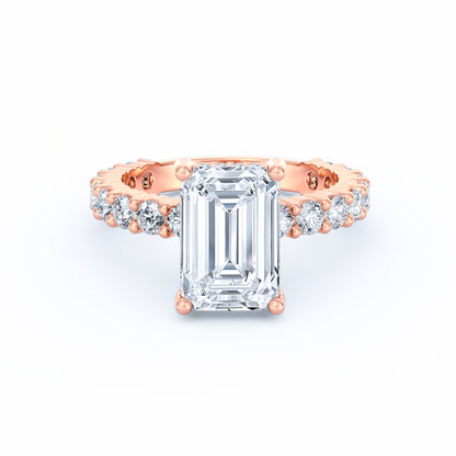 Olivia | 3ct Emerald Cut Basket Setting Engagement Ring
