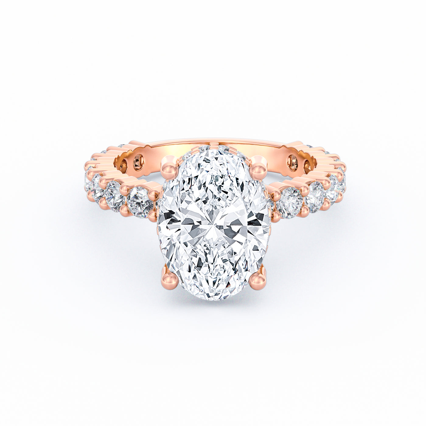 Olivia | 3ct Oval Cut Basket Setting Engagement Ring
