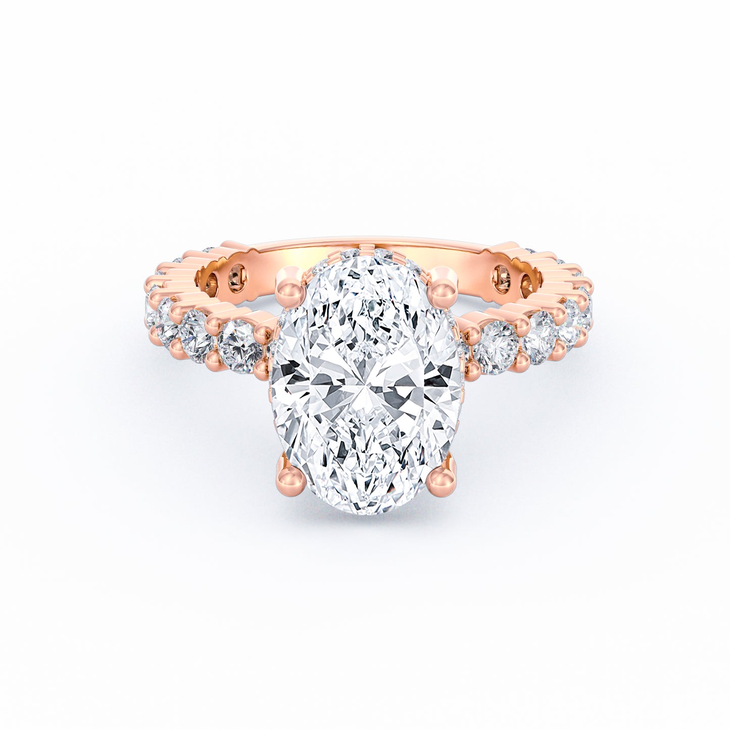 Olivia | 3ct Oval Cut Basket Setting Engagement Ring