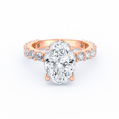 Olivia | 3ct Oval Cut Basket Setting Engagement Ring
