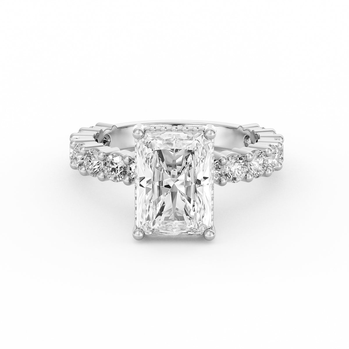 Olivia | 3ct Radiant Cut Basket Setting Engagement Ring