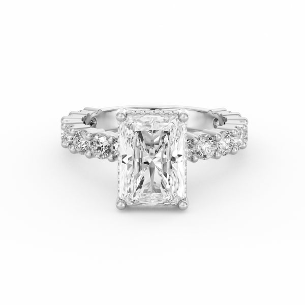 Olivia | 3ct Radiant Cut Basket Setting Engagement Ring
