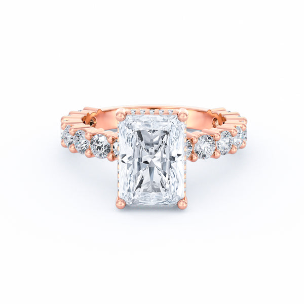 Olivia | 3ct Radiant Cut Basket Setting Engagement Ring