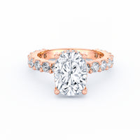 Olivia | 3ct Cushion Cut Basket Setting Engagement Ring
