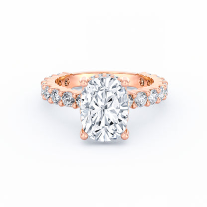 Olivia | 3ct Cushion Cut Basket Setting Engagement Ring