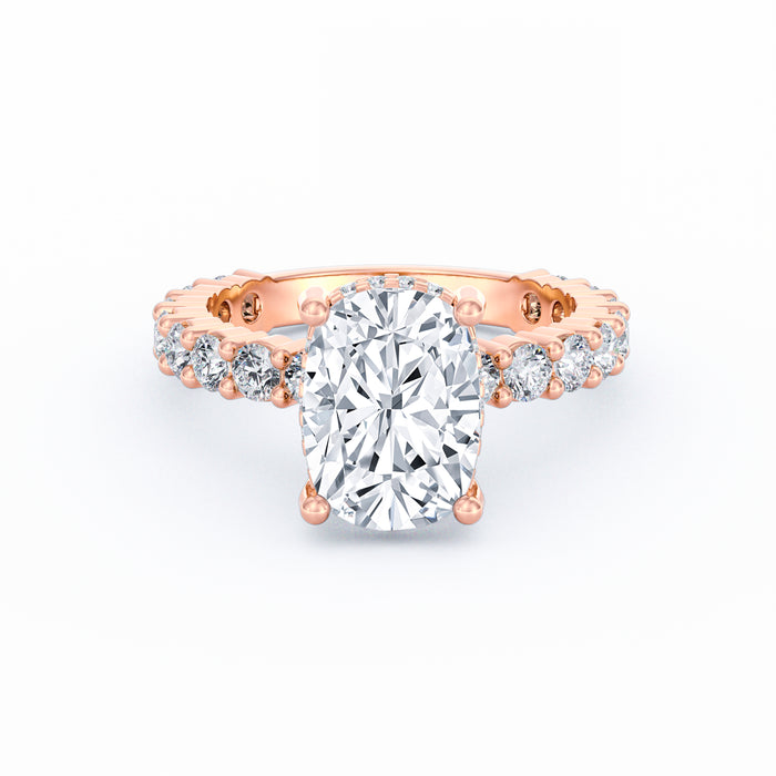 Olivia | 3ct Cushion Cut Basket Setting Engagement Ring