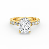 Olivia | 3ct Cushion Cut Basket Setting Engagement Ring