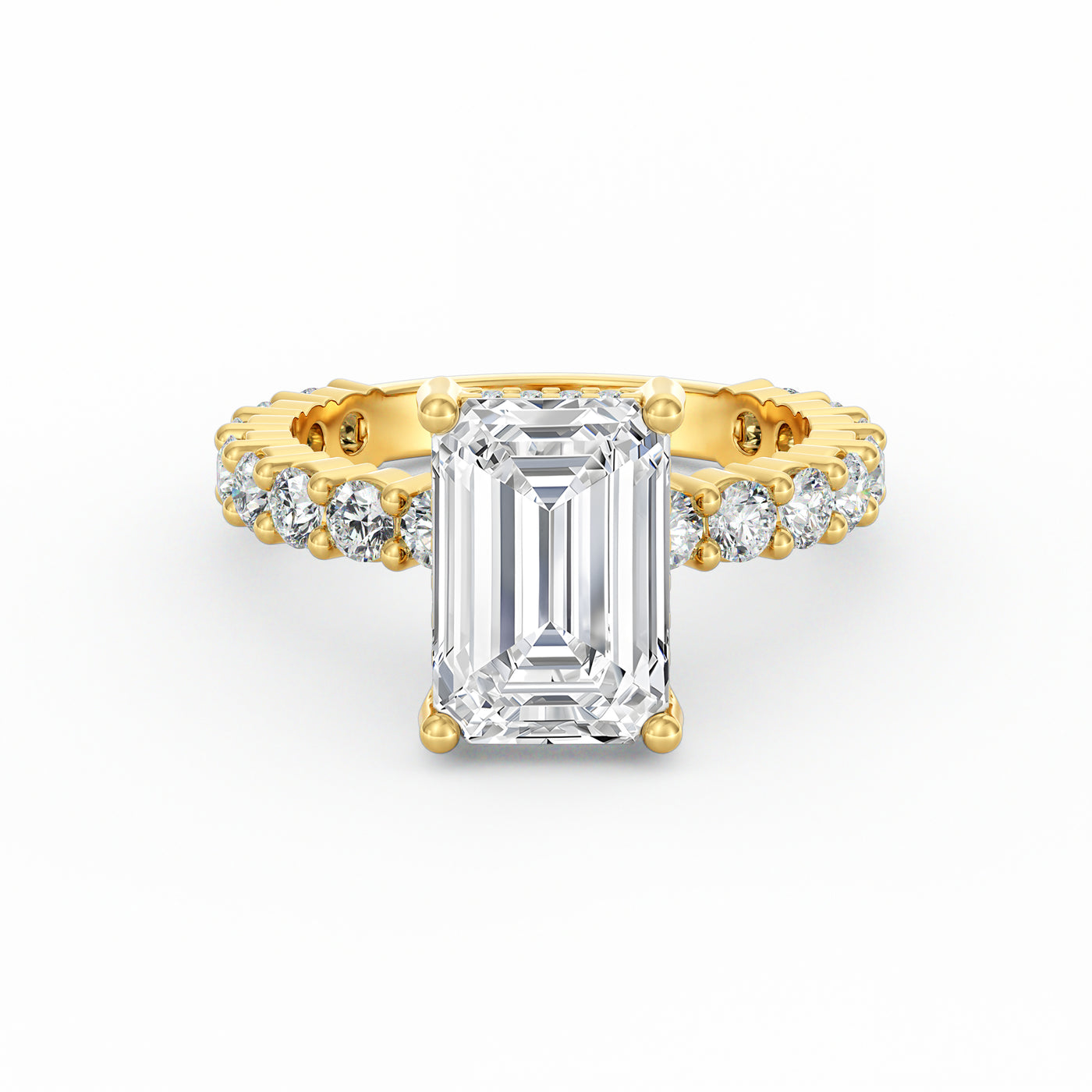 Olivia | 3ct Emerald Cut Basket Setting Engagement Ring