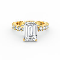 Olivia | 3ct Emerald Cut Basket Setting Engagement Ring