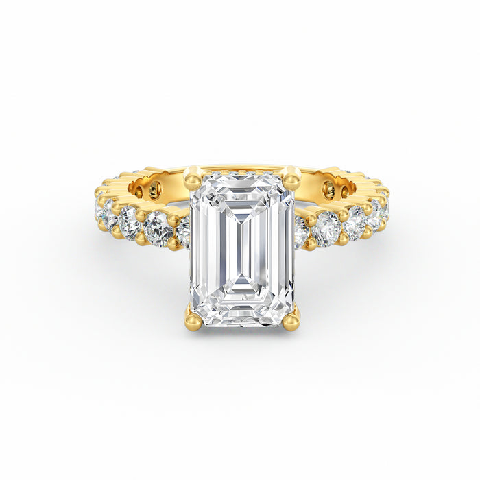 Olivia | 3ct Emerald Cut Basket Setting Engagement Ring