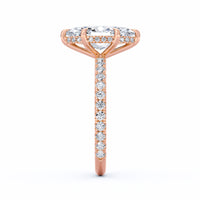 Avery | 3ct Marquise Cut Pavé Band Engagement Ring