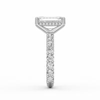 Olivia | 3ct Emerald Cut Basket Setting Engagement Ring