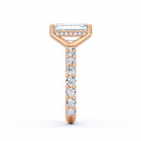 Olivia | 3ct Emerald Cut Basket Setting Engagement Ring