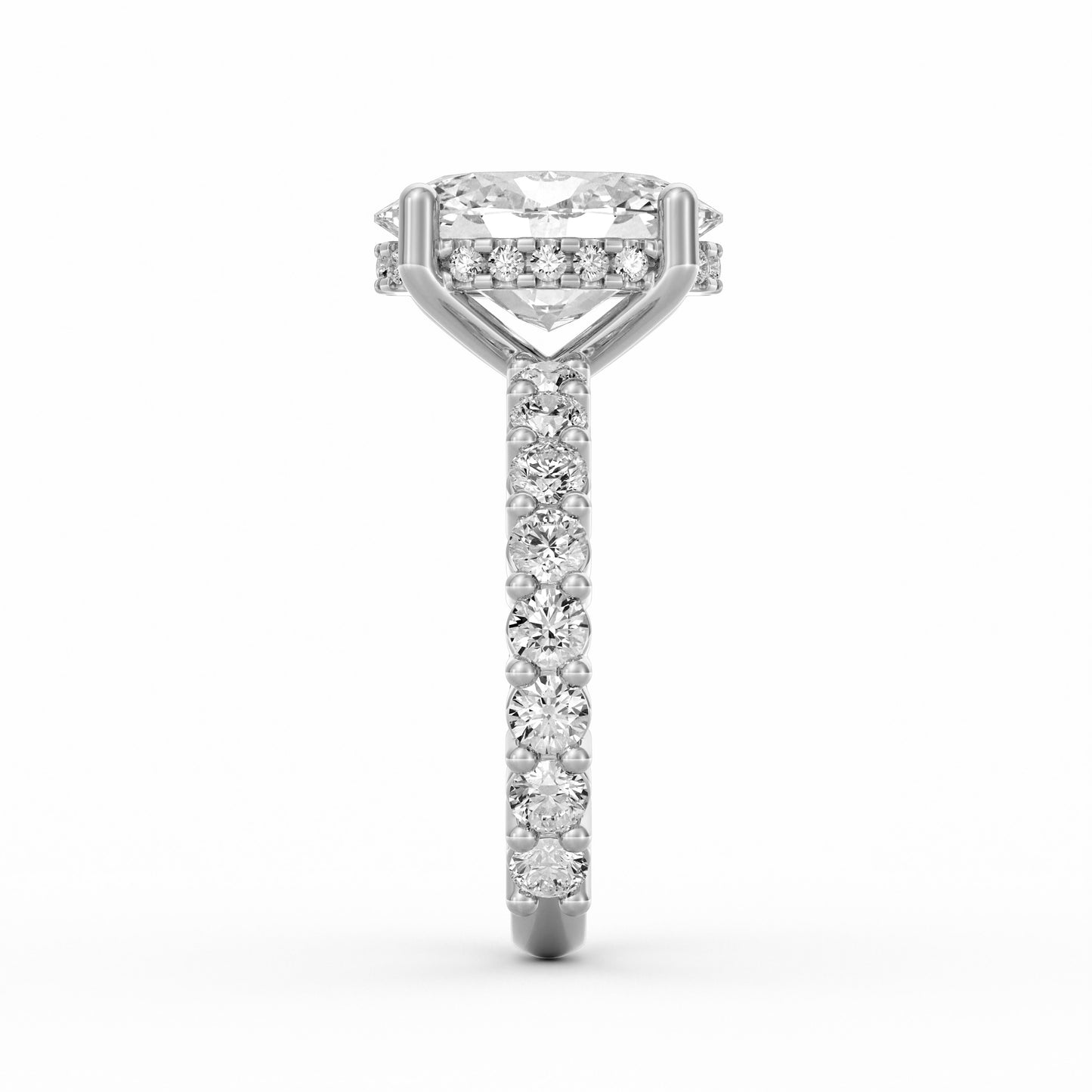 Olivia | 3ct Oval Cut Basket Setting Engagement Ring