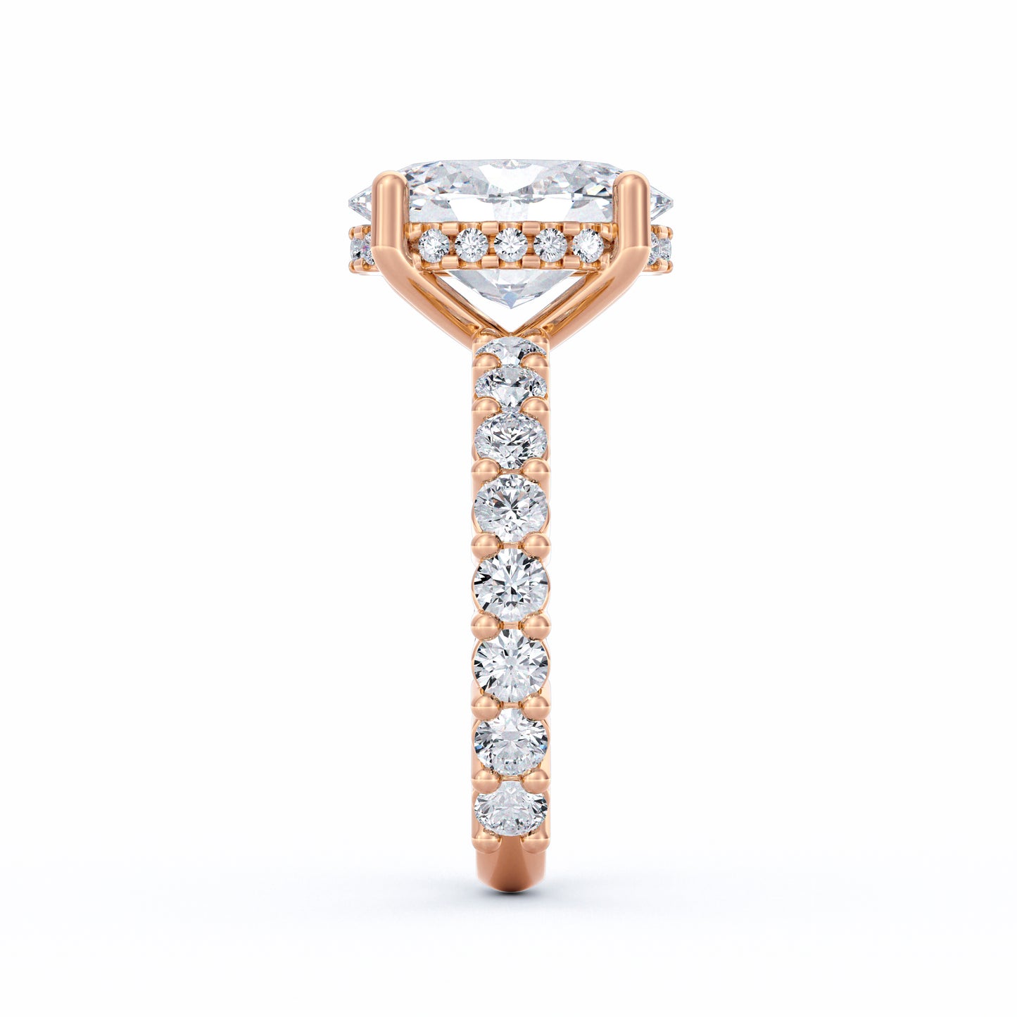 Olivia | 3ct Oval Cut Basket Setting Engagement Ring