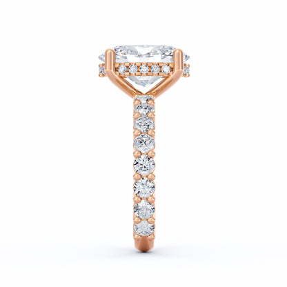 Olivia | 3ct Oval Cut Basket Setting Engagement Ring