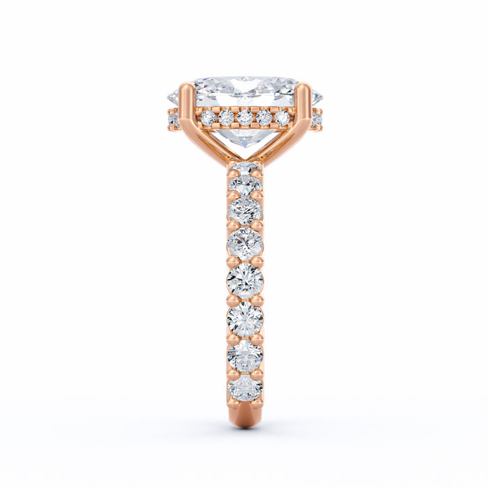 Olivia | 3ct Oval Cut Basket Setting Engagement Ring